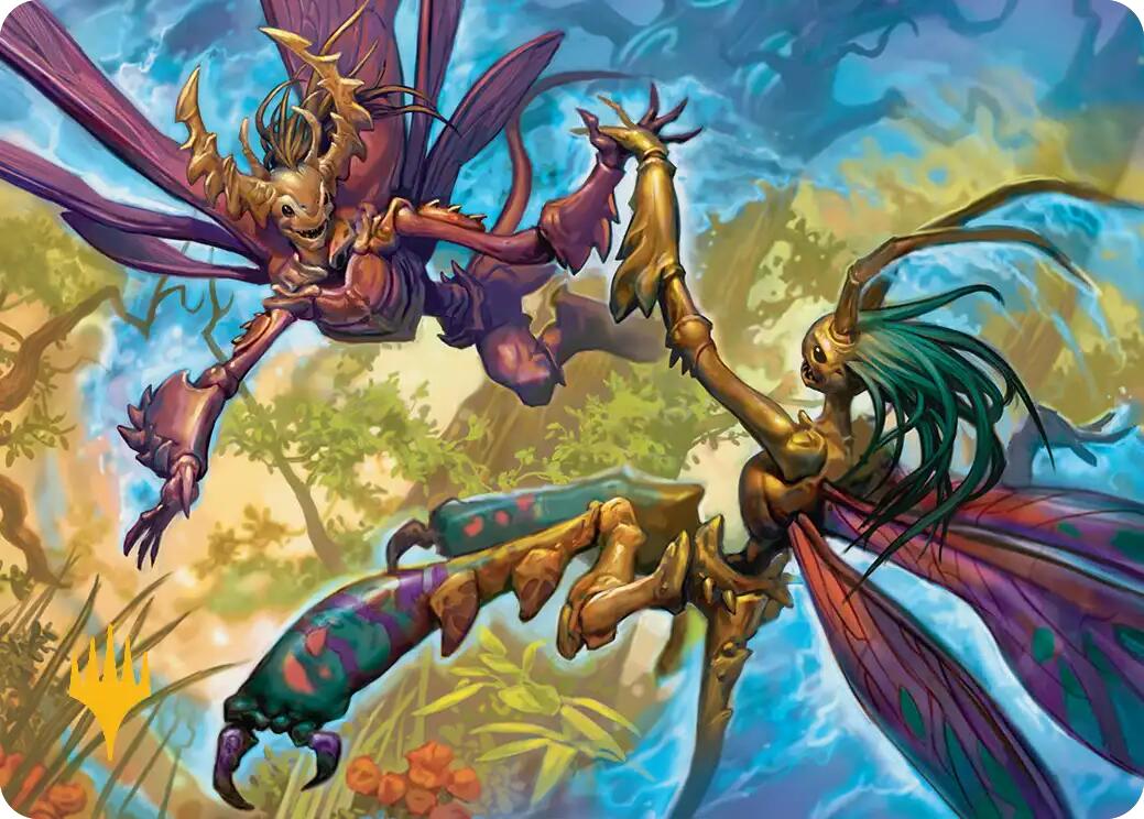 Illusion Spinners Art Card (Gold-Stamped Planeswalker Symbol) [Lorwyn Eclipsed Art Series] | Exor Games Bridgewater