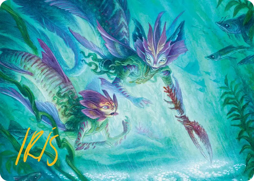 Silvergill Mentor Art Card (Gold-Stamped Signature) [Lorwyn Eclipsed Art Series] | Exor Games Bridgewater