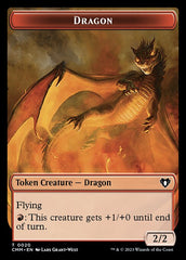 Soldier // Dragon (0020) Double-Sided Token [Commander Masters Tokens] | Exor Games Bridgewater