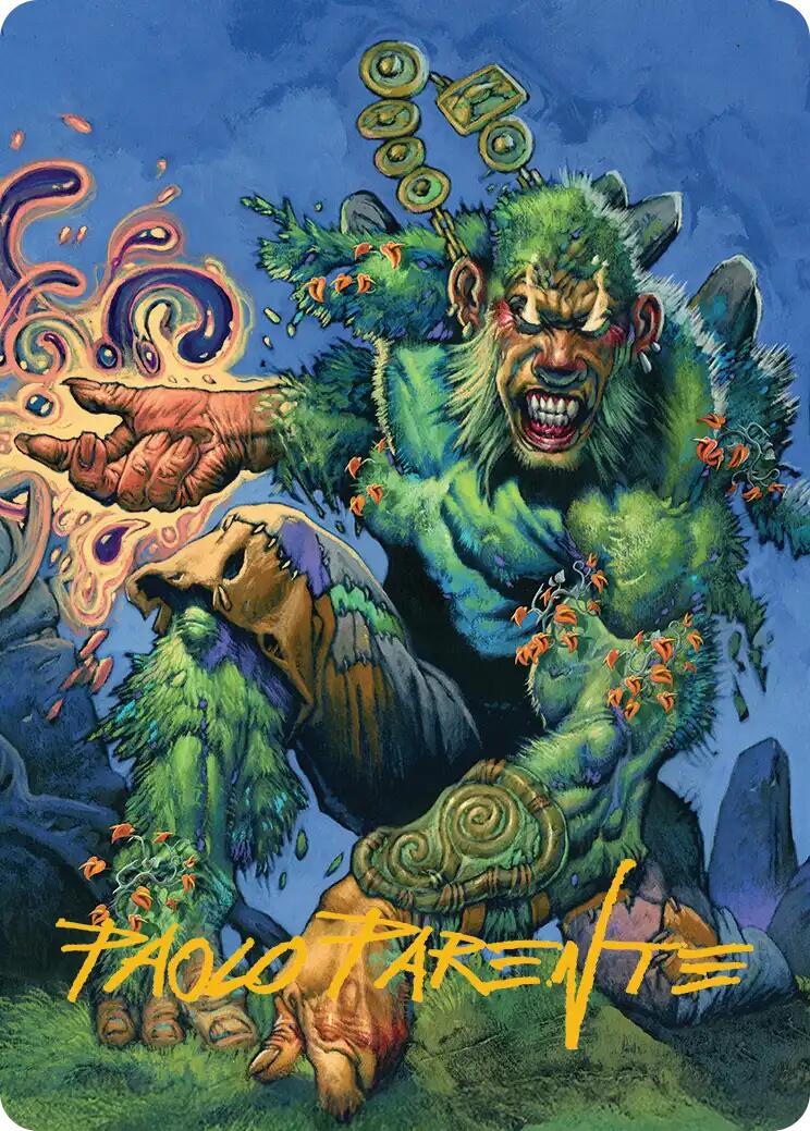 Aurora Awakener Art Card (17/54) (Gold-Stamped Signature) [Lorwyn Eclipsed Art Series] | Exor Games Bridgewater
