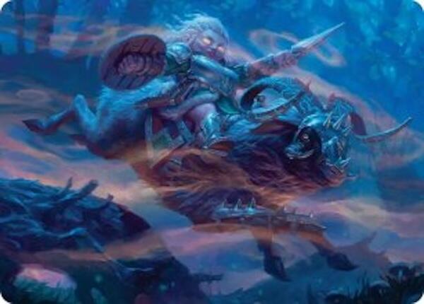 Bristlebane Outrider Art Card [Lorwyn Eclipsed Art Series] | Exor Games Bridgewater