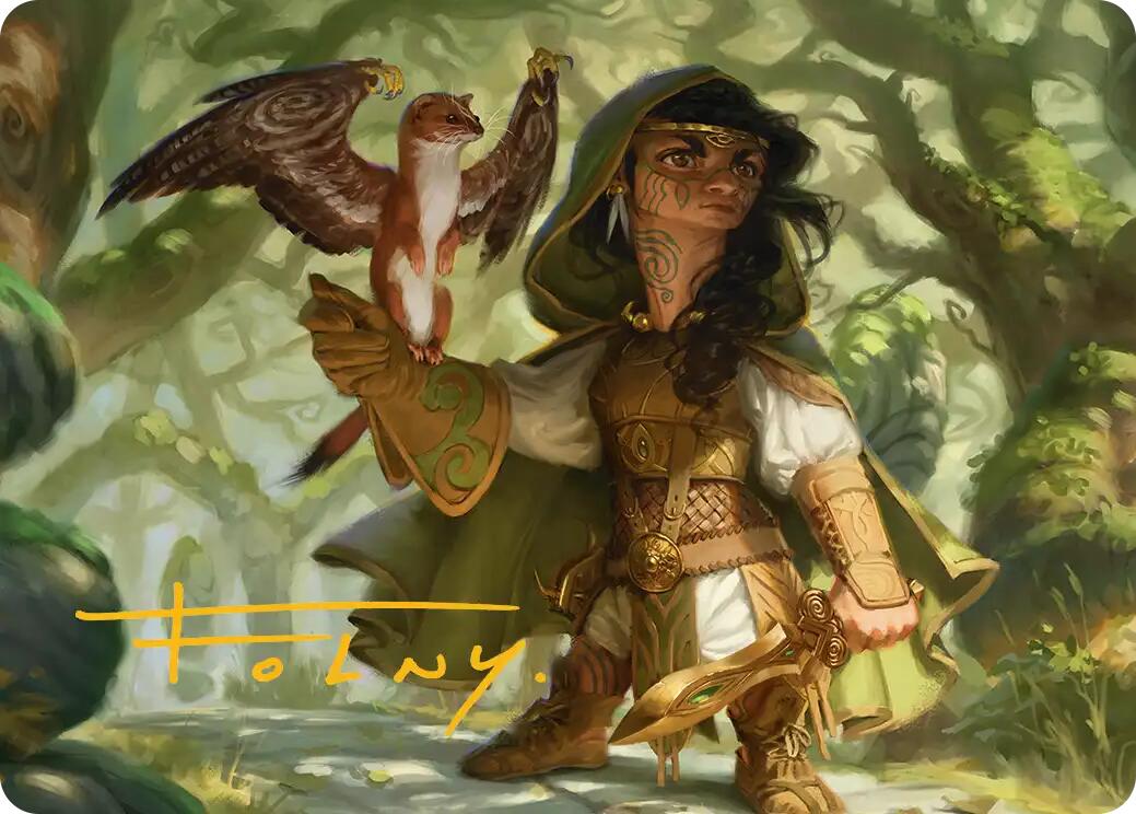 Crossroads Watcher Art Card (Gold-Stamped Signature) [Lorwyn Eclipsed Art Series] | Exor Games Bridgewater