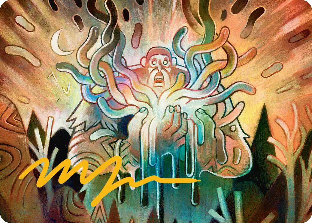 Aurora Awakener Art Card (40/54) (Gold-Stamped Signature) [Lorwyn Eclipsed Art Series] | Exor Games Bridgewater