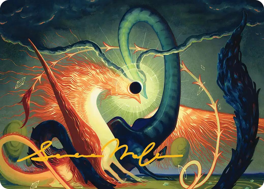 Celestial Reunion Art Card (42/54) (Gold-Stamped Signature) [Lorwyn Eclipsed Art Series] | Exor Games Bridgewater