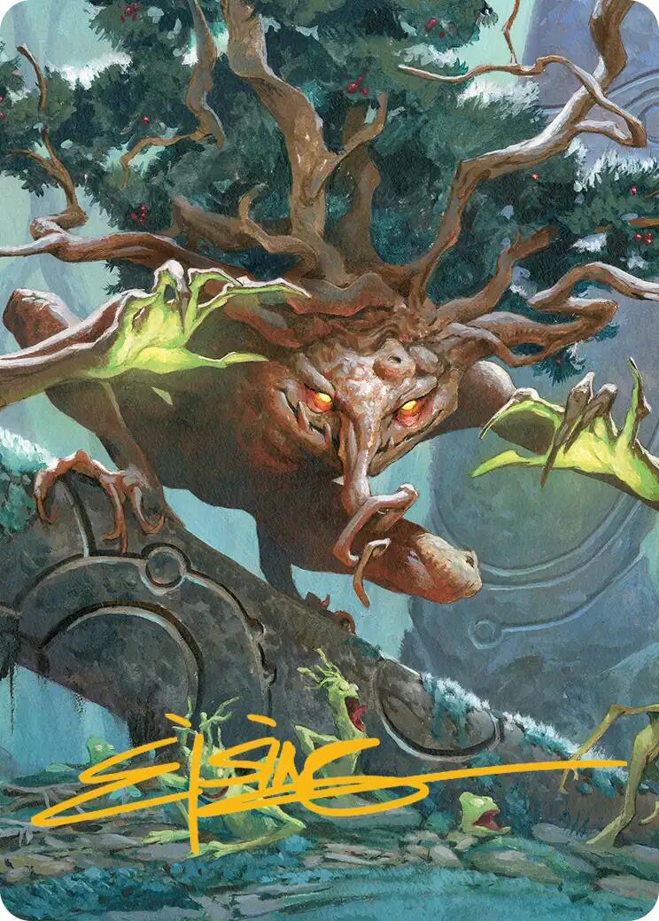 Ferrafor, Young Yew Art Card (Gold-Stamped Signature) [Lorwyn Eclipsed Art Series] | Exor Games Bridgewater