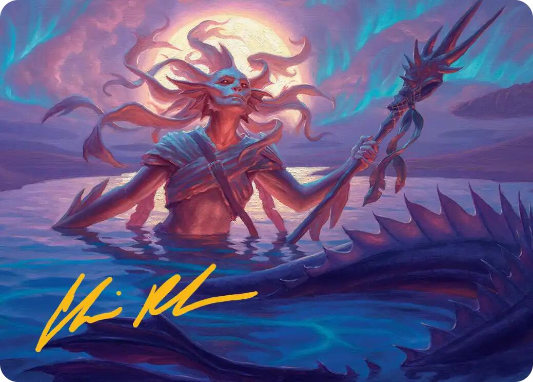 Eclipsed Merrow Art Card (Gold-Stamped Signature) [Lorwyn Eclipsed Art Series] | Exor Games Bridgewater