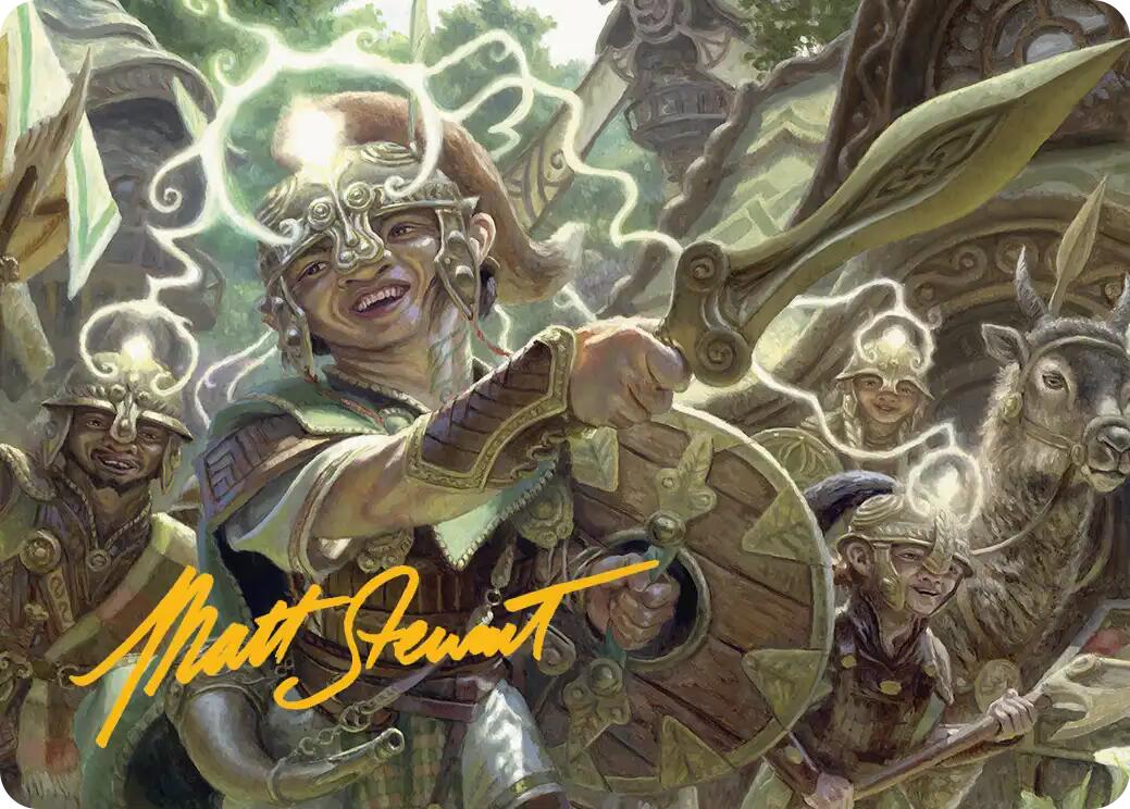 Thoughtweft Lieutenant Art Card (Gold-Stamped Signature) [Lorwyn Eclipsed Art Series] | Exor Games Bridgewater