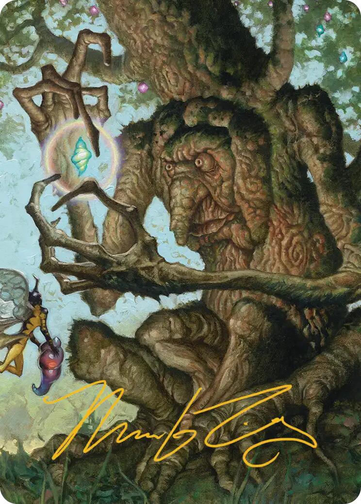 Faeburrow Elder Art Card (Gold-Stamped Signature) [Lorwyn Eclipsed Art Series] | Exor Games Bridgewater
