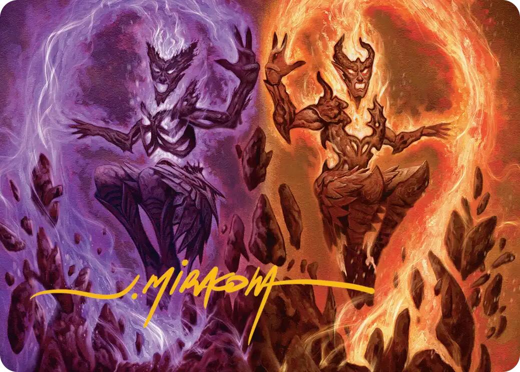 Fire Covenant Art Card (Gold-Stamped Signature) [Lorwyn Eclipsed Art Series] | Exor Games Bridgewater