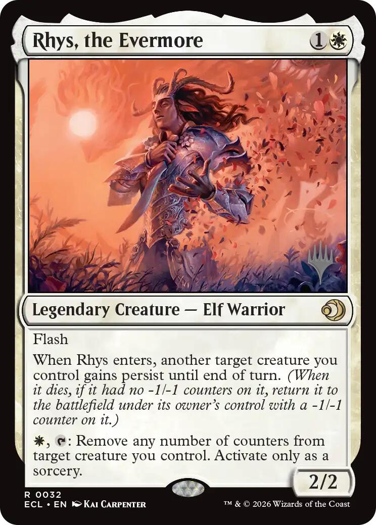 Rhys, the Evermore [Lorwyn Eclipsed Promos] | Exor Games Bridgewater