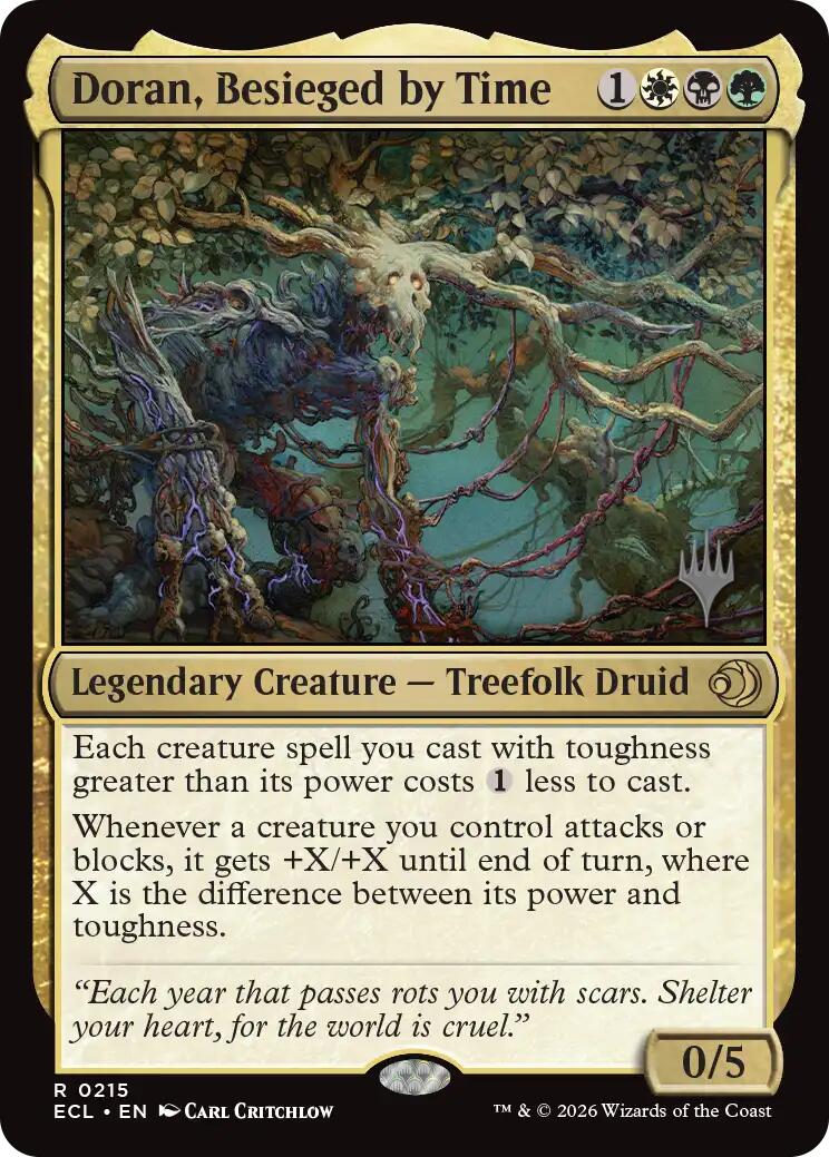 Doran, Besieged by Time [Lorwyn Eclipsed Promos] | Exor Games Bridgewater