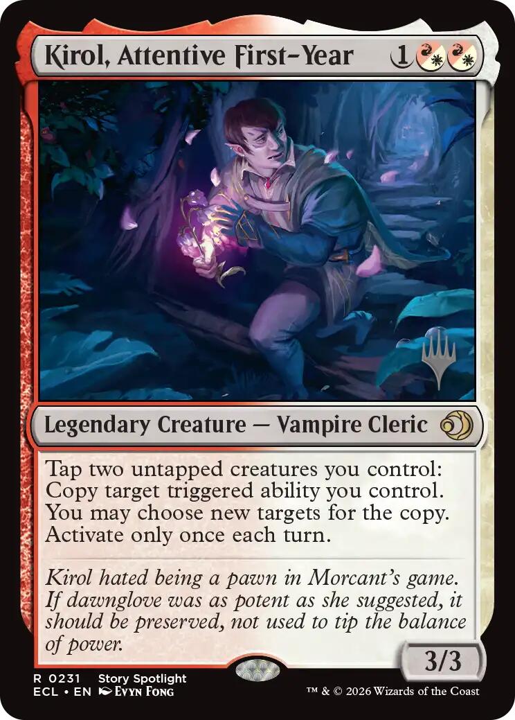 Kirol, Attentive First-Year [Lorwyn Eclipsed Promos] | Exor Games Bridgewater
