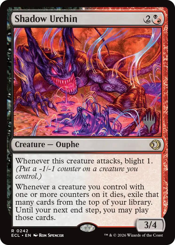 Shadow Urchin [Lorwyn Eclipsed Promos] | Exor Games Bridgewater