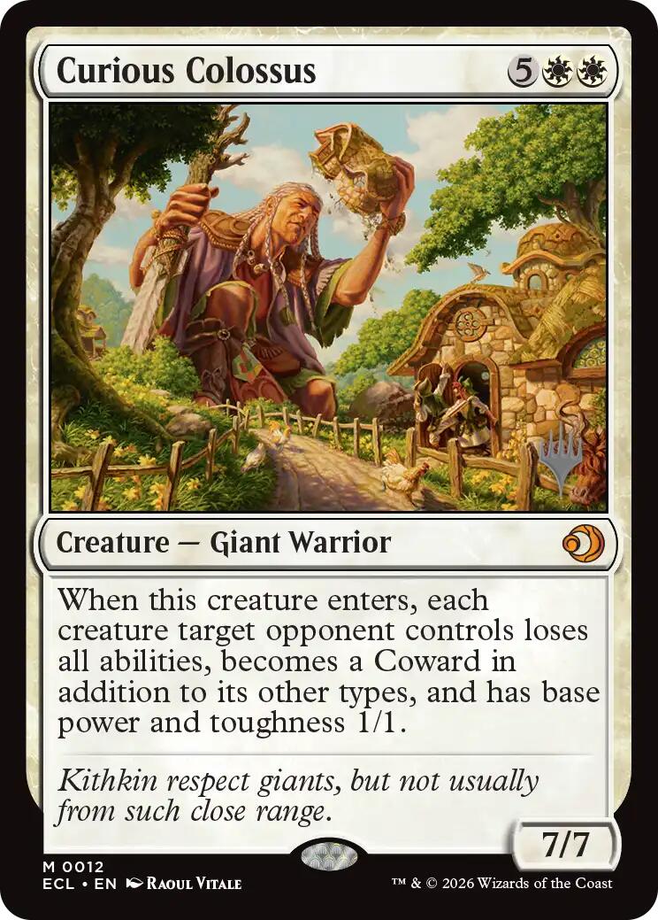 Curious Colossus [Lorwyn Eclipsed Promos] | Exor Games Bridgewater
