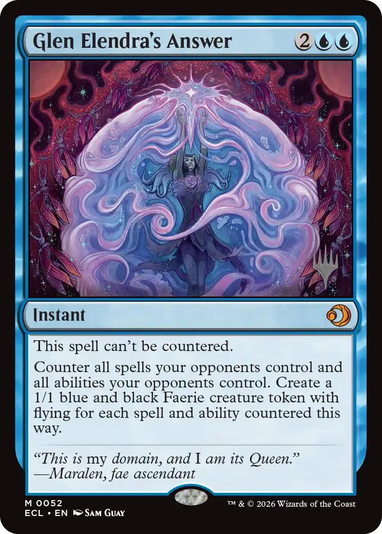Glen Elendra's Answer [Lorwyn Eclipsed Promos] | Exor Games Bridgewater