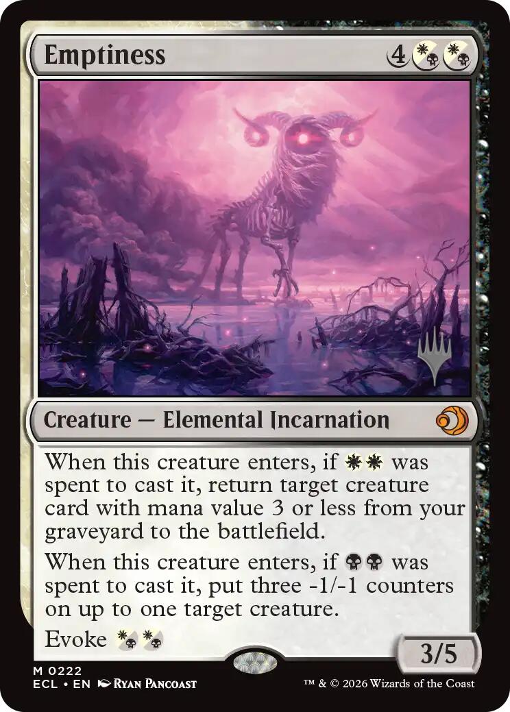 Emptiness [Lorwyn Eclipsed Promos] | Exor Games Bridgewater