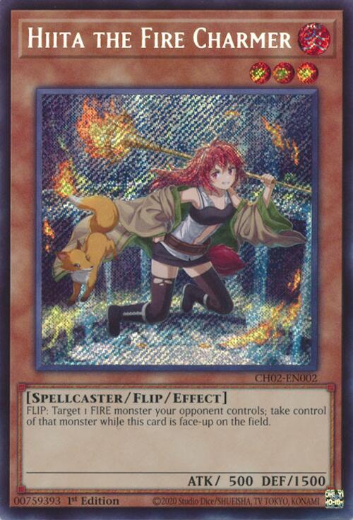 Hiita the Fire Charmer [CH02-EN002] Secret Rare | Exor Games Bridgewater