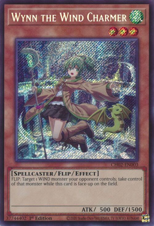 Wynn the Wind Charmer [CH02-EN003] Secret Rare | Exor Games Bridgewater