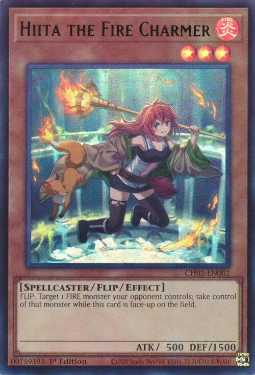 Hiita the Fire Charmer (Ultra Rare) [CH02-EN002] Ultra Rare | Exor Games Bridgewater