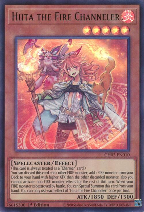 Hiita the Fire Channeler [CH02-EN010] Ultra Rare | Exor Games Bridgewater
