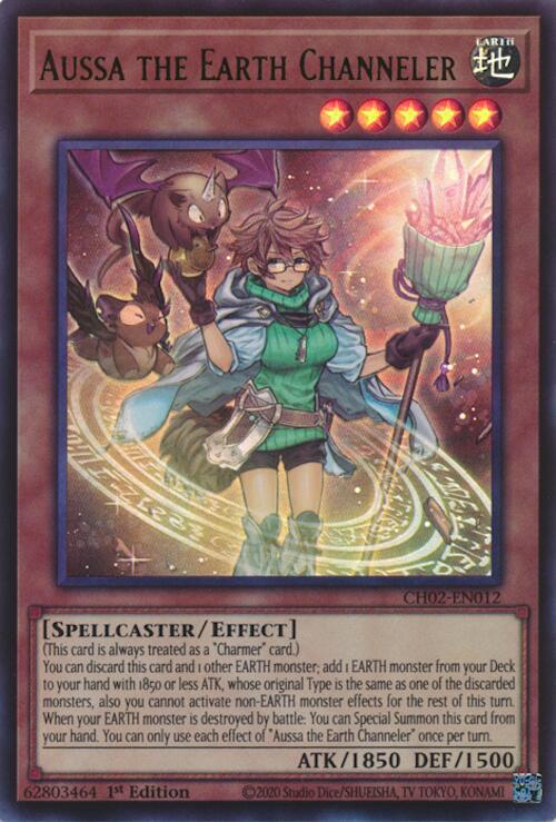 Aussa the Earth Channeler [CH02-EN012] Ultra Rare | Exor Games Bridgewater