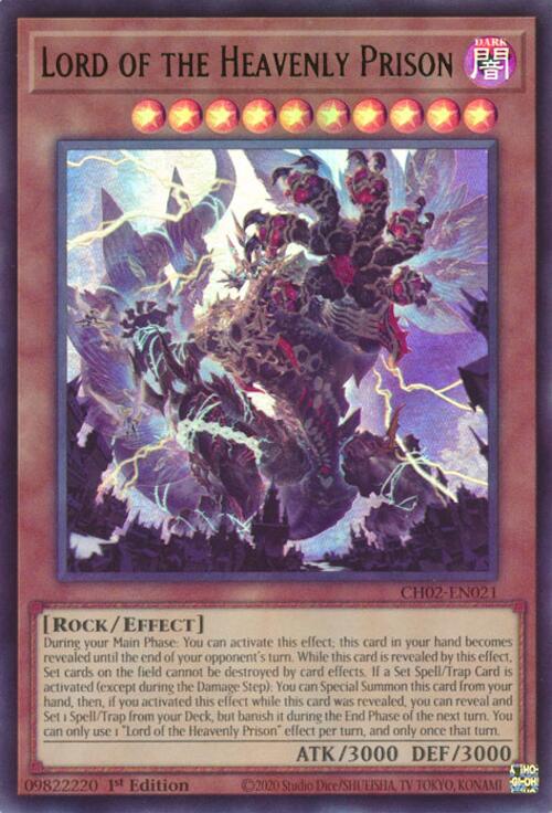 Lord of the Heavenly Prison [CH02-EN021] Ultra Rare | Exor Games Bridgewater
