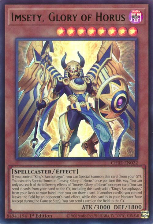 Imsety, Glory of Horus [CH02-EN022] Ultra Rare | Exor Games Bridgewater