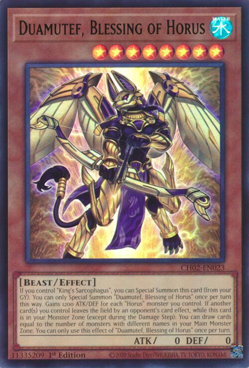 Duamutef, Blessing of Horus [CH02-EN023] Ultra Rare | Exor Games Bridgewater