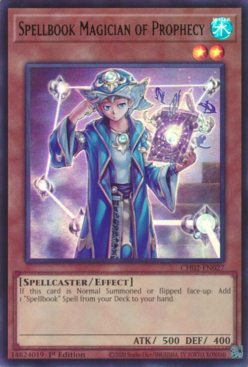Spellbook Magician of Prophecy [CH02-EN027] Ultra Rare | Exor Games Bridgewater