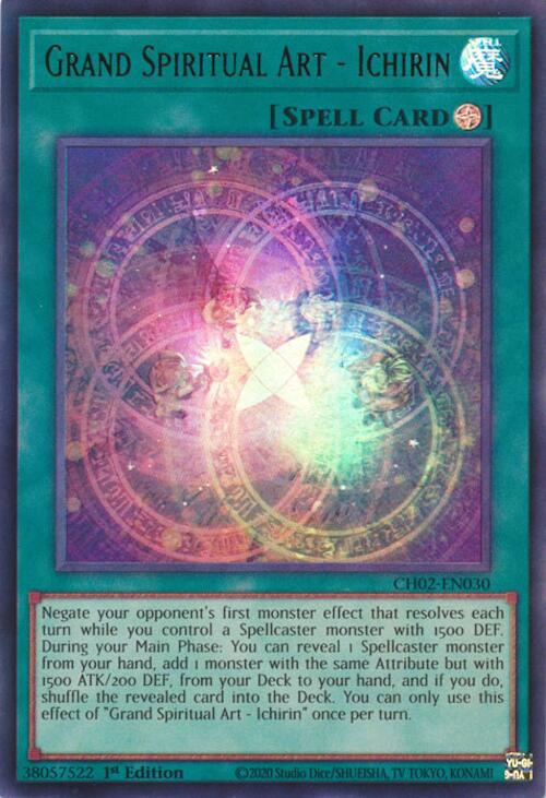Grand Spiritual Art - Ichirin [CH02-EN030] Ultra Rare | Exor Games Bridgewater