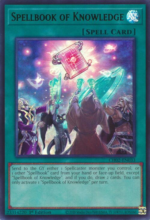Spellbook of Knowledge [CH02-EN033] Ultra Rare | Exor Games Bridgewater