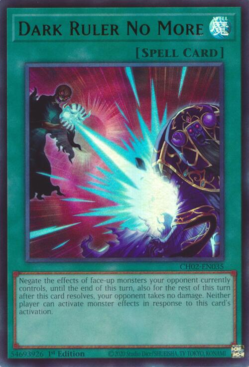Dark Ruler No More [CH02-EN035] Ultra Rare | Exor Games Bridgewater