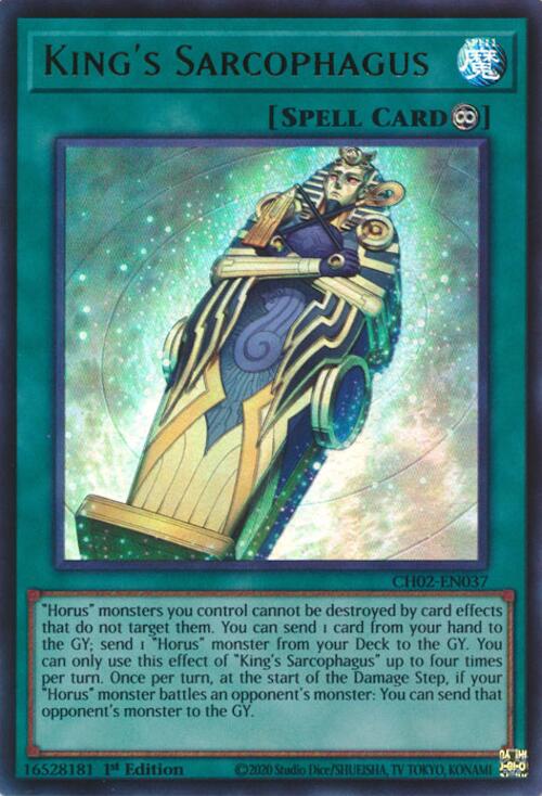 King's Sarcophagus [CH02-EN037] Ultra Rare | Exor Games Bridgewater