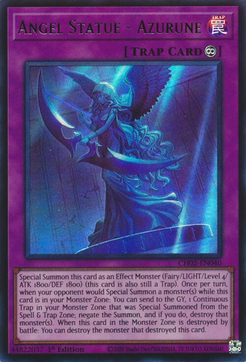 Angel Statue - Azurune [CH02-EN040] Ultra Rare | Exor Games Bridgewater