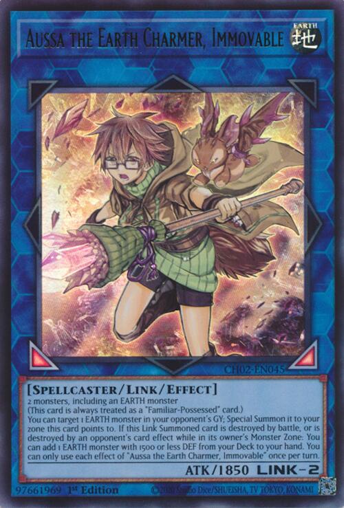 Aussa the Earth Charmer, Immovable [CH02-EN045] Ultra Rare | Exor Games Bridgewater