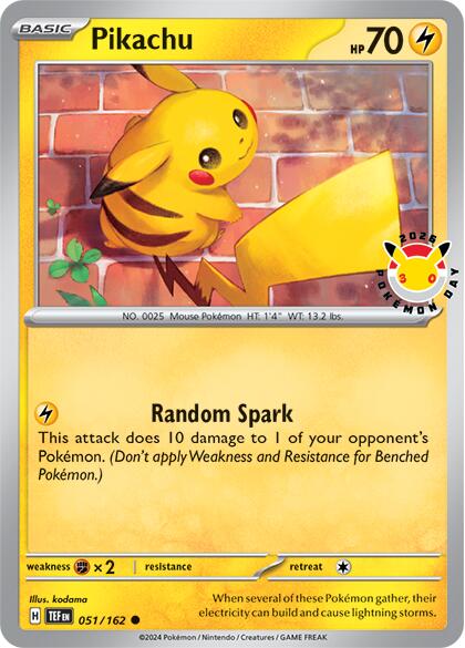Pikachu (051/162) (Pokemon Day 2026) [Miscellaneous Cards] | Exor Games Bridgewater