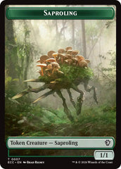 Saproling // Scarecrow Double-Sided Token [Lorwyn Eclipsed Tokens] | Exor Games Bridgewater