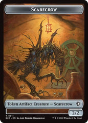 Scarecrow // Treasure Double-Sided Token [Lorwyn Eclipsed Tokens] | Exor Games Bridgewater