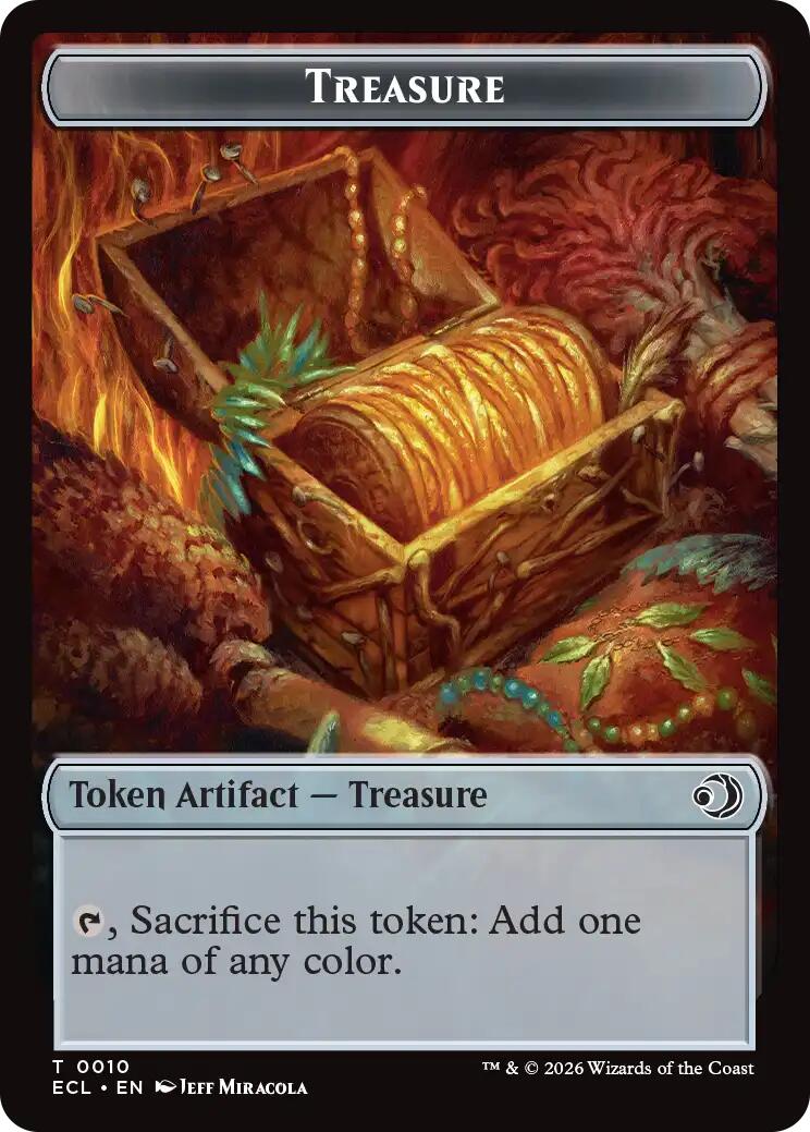 Treasure // Shapeshifter Double-Sided Token [Lorwyn Eclipsed Tokens] | Exor Games Bridgewater