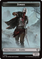 Zombie // Elf Warrior Double-Sided Token [Lorwyn Eclipsed Tokens] | Exor Games Bridgewater