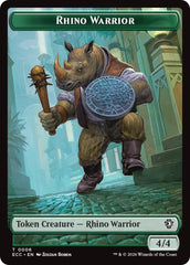 Rhino Warrior // Elemental (0010) Double-Sided Token [Lorwyn Eclipsed Tokens] | Exor Games Bridgewater