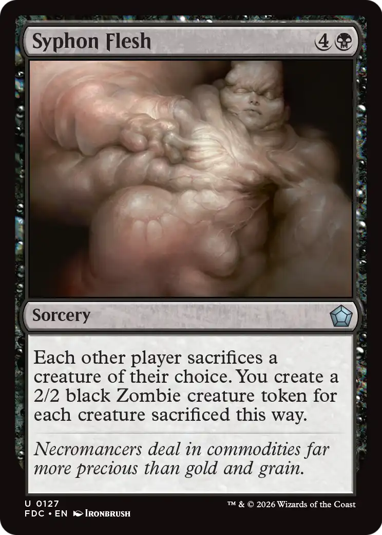 Syphon Flesh [Foundations Commander] | Exor Games Bridgewater