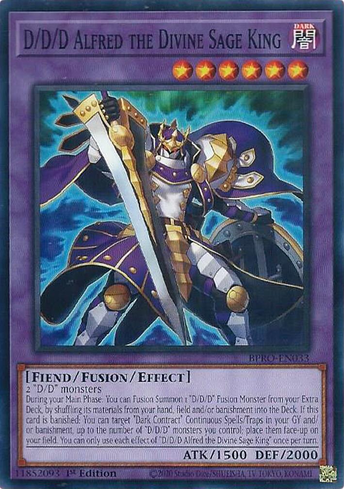D/D/D Alfred the Divine Sage King [BPRO-EN033] Common | Exor Games Bridgewater