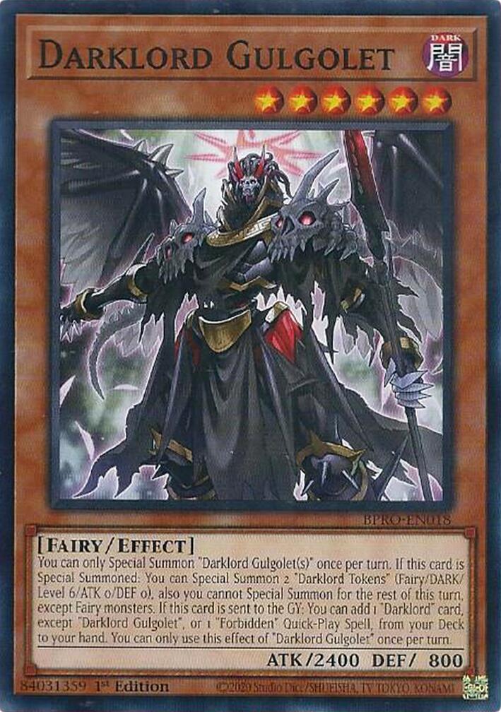 Darklord Gulgolet [BPRO-EN018] Common | Exor Games Bridgewater