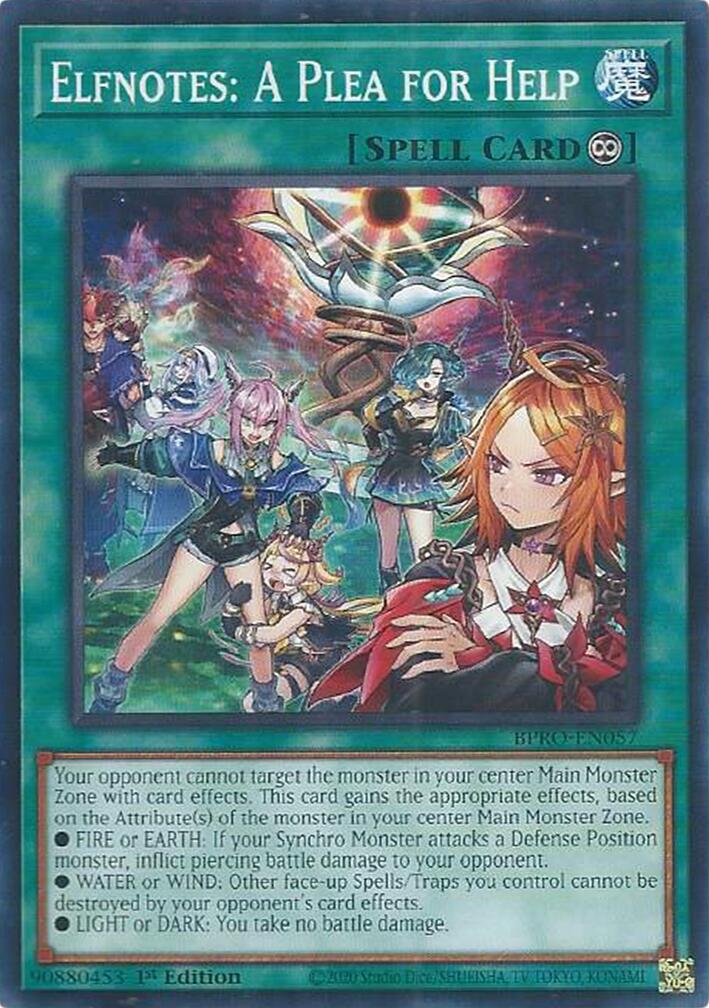 Elfnotes: A Plea for Help [BPRO-EN057] Common | Exor Games Bridgewater