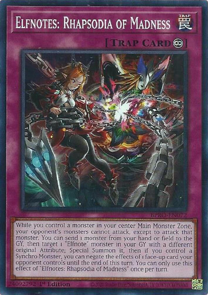 Elfnotes: Rhapsodia of Madness [BPRO-EN072] Common | Exor Games Bridgewater