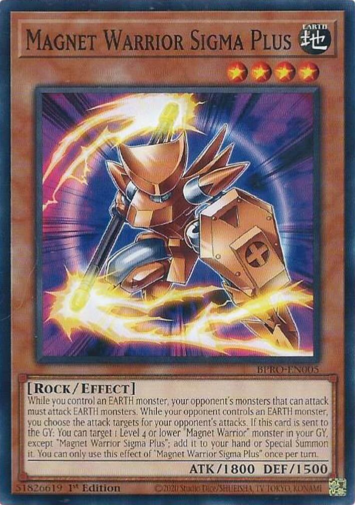 Magnet Warrior Sigma Plus [BPRO-EN005] Common | Exor Games Bridgewater
