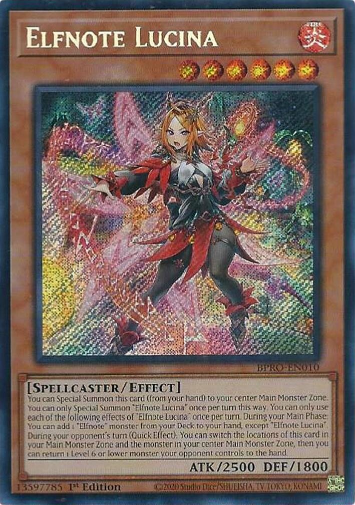 Elfnote Lucina [BPRO-EN010] Secret Rare | Exor Games Bridgewater