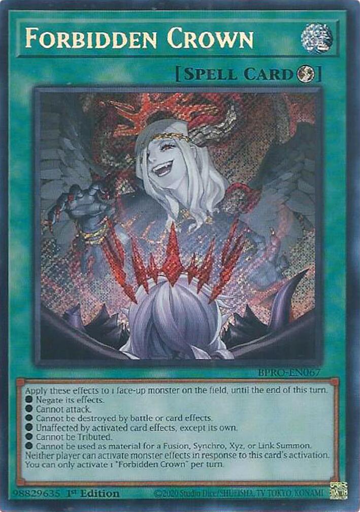 Forbidden Crown [BPRO-EN067] Secret Rare | Exor Games Bridgewater