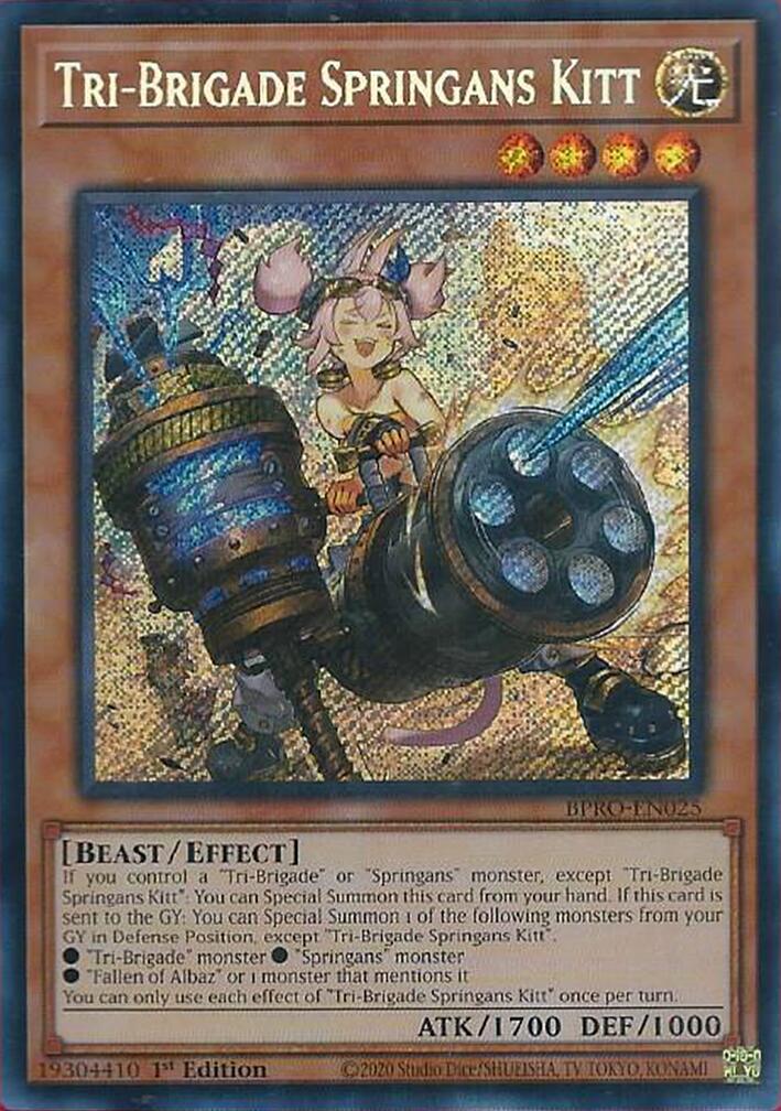 Tri-Brigade Springans Kitt [BPRO-EN025] Secret Rare | Exor Games Bridgewater